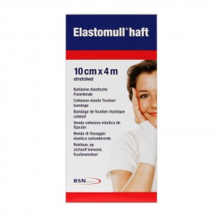 Elastomull Haft 10 cm x 4 m: cohésive gaze bandage élastique